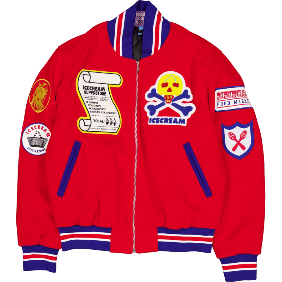 Icecream Supplies Varsity Jack Red