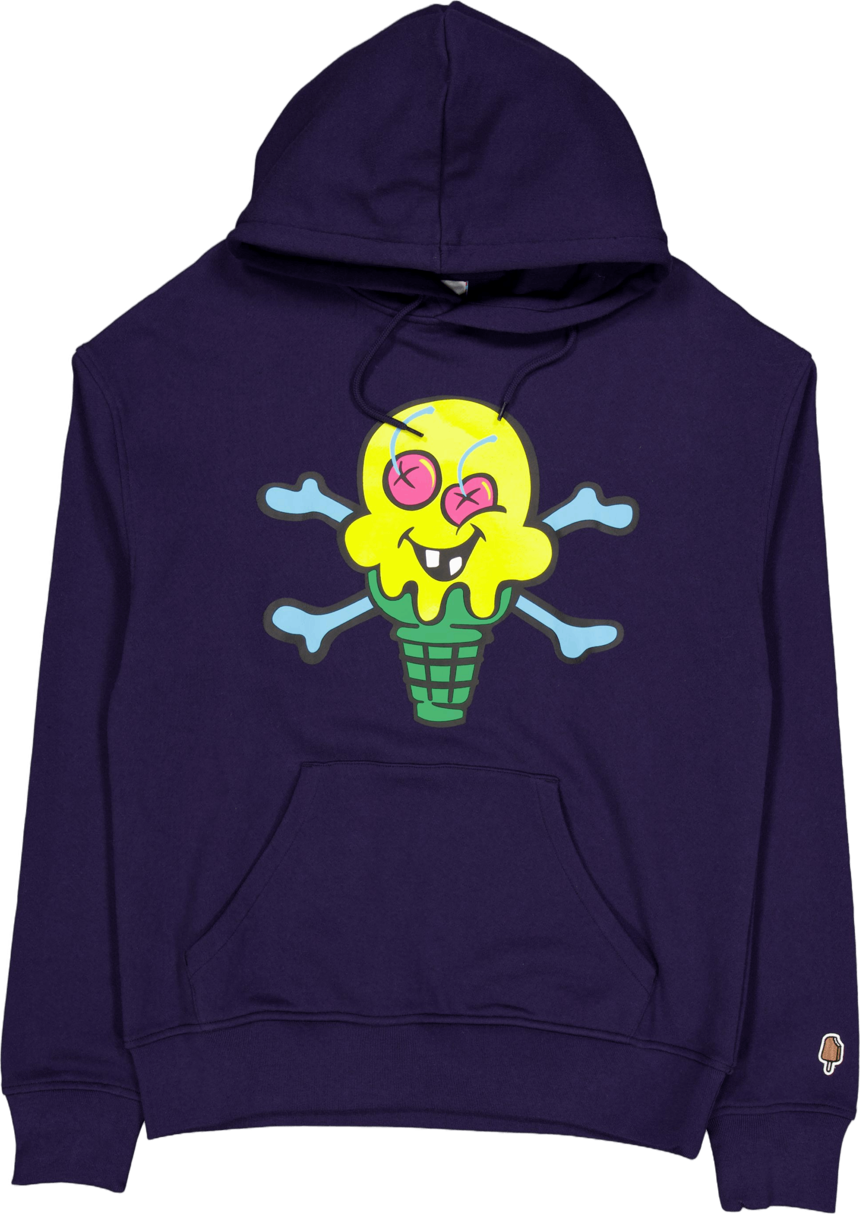 Cones & Bones Popover Hood Navy, Male, Vêtements, sweats à capuche et pulls molletonnés, Bleu, M