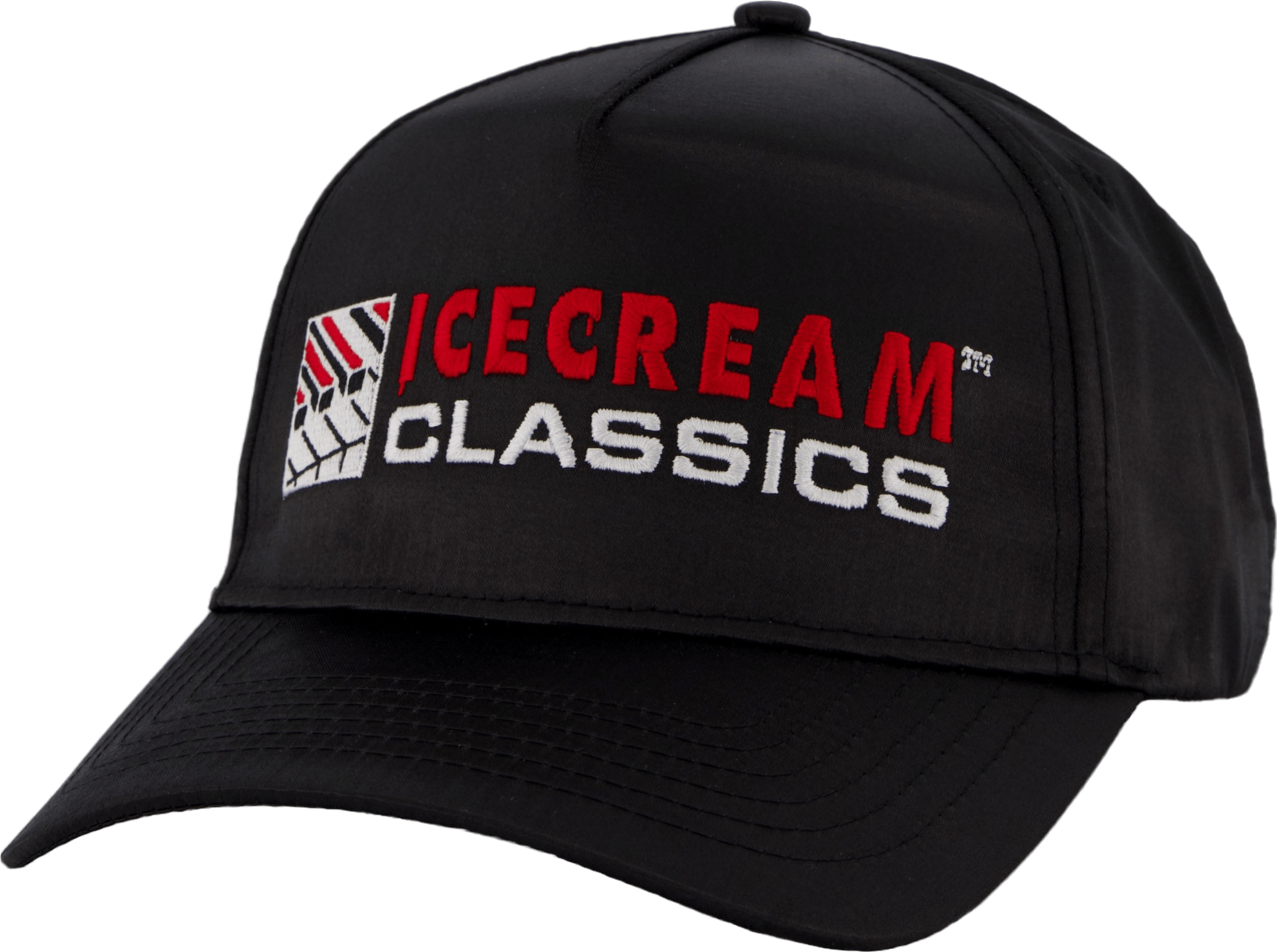 Piano Satin Trucker Black