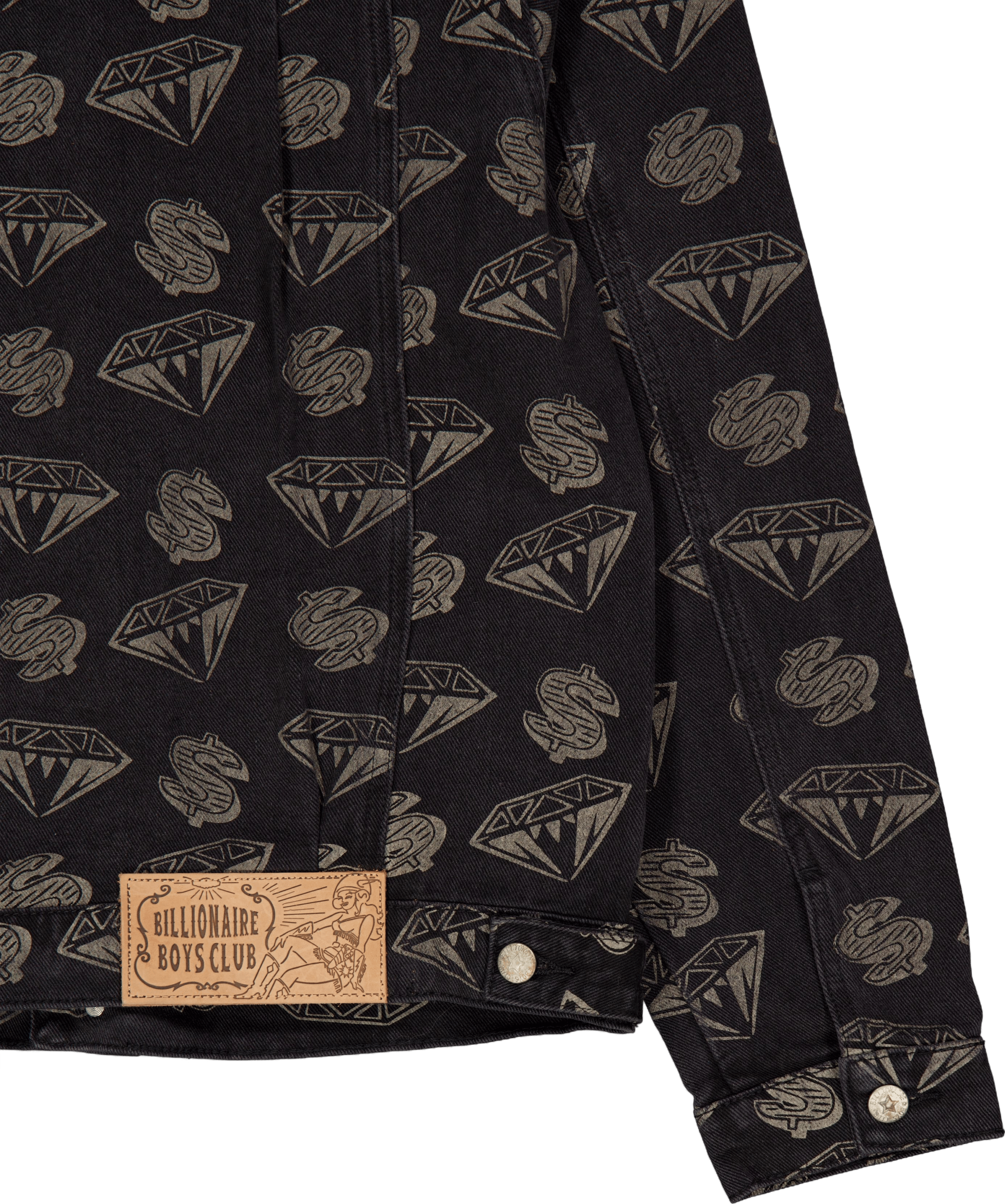 Diamonds & Dollars Denim Jacke Black - Bild 4