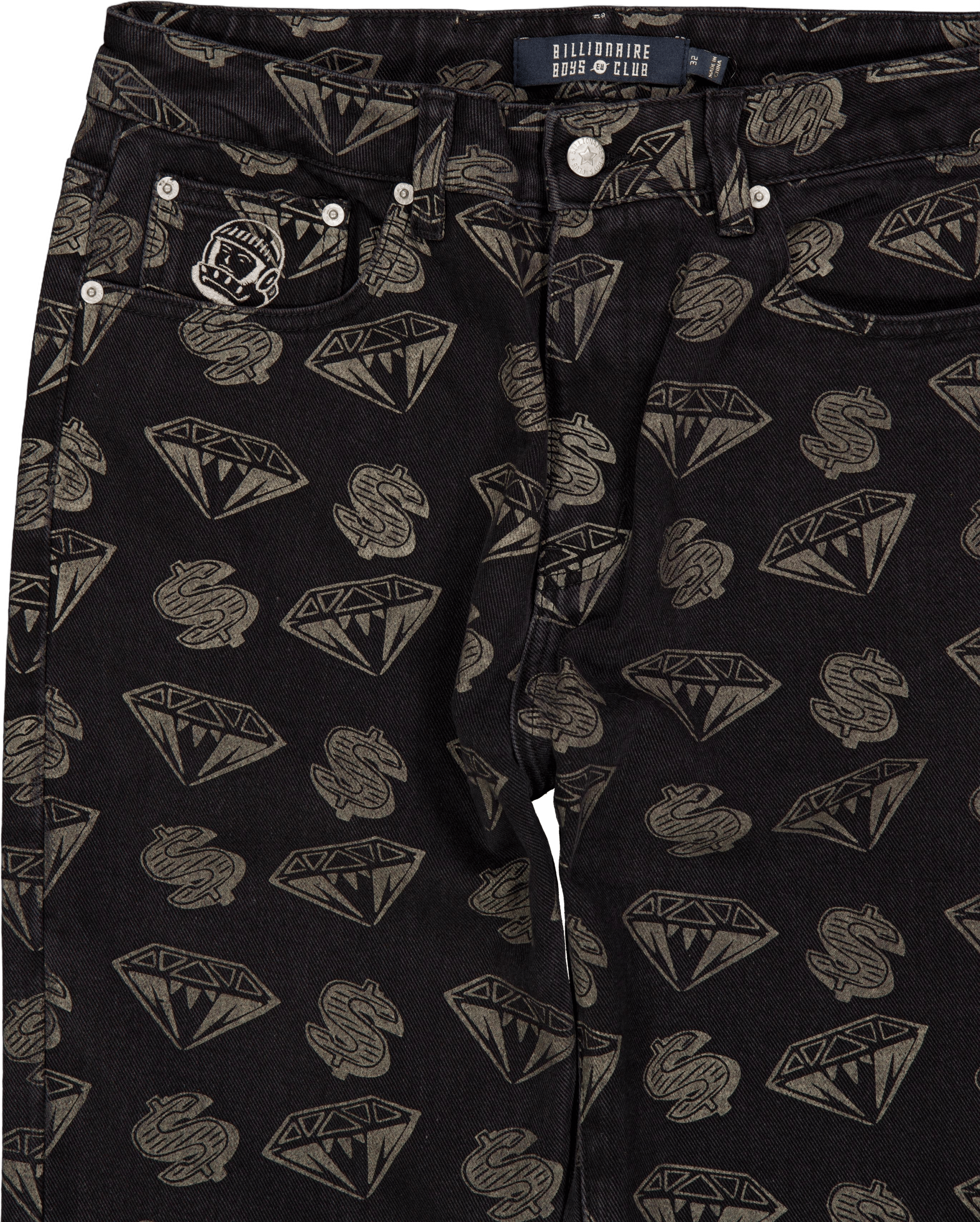 Diamonds & Dollars Denim Pants Black - Bild 3