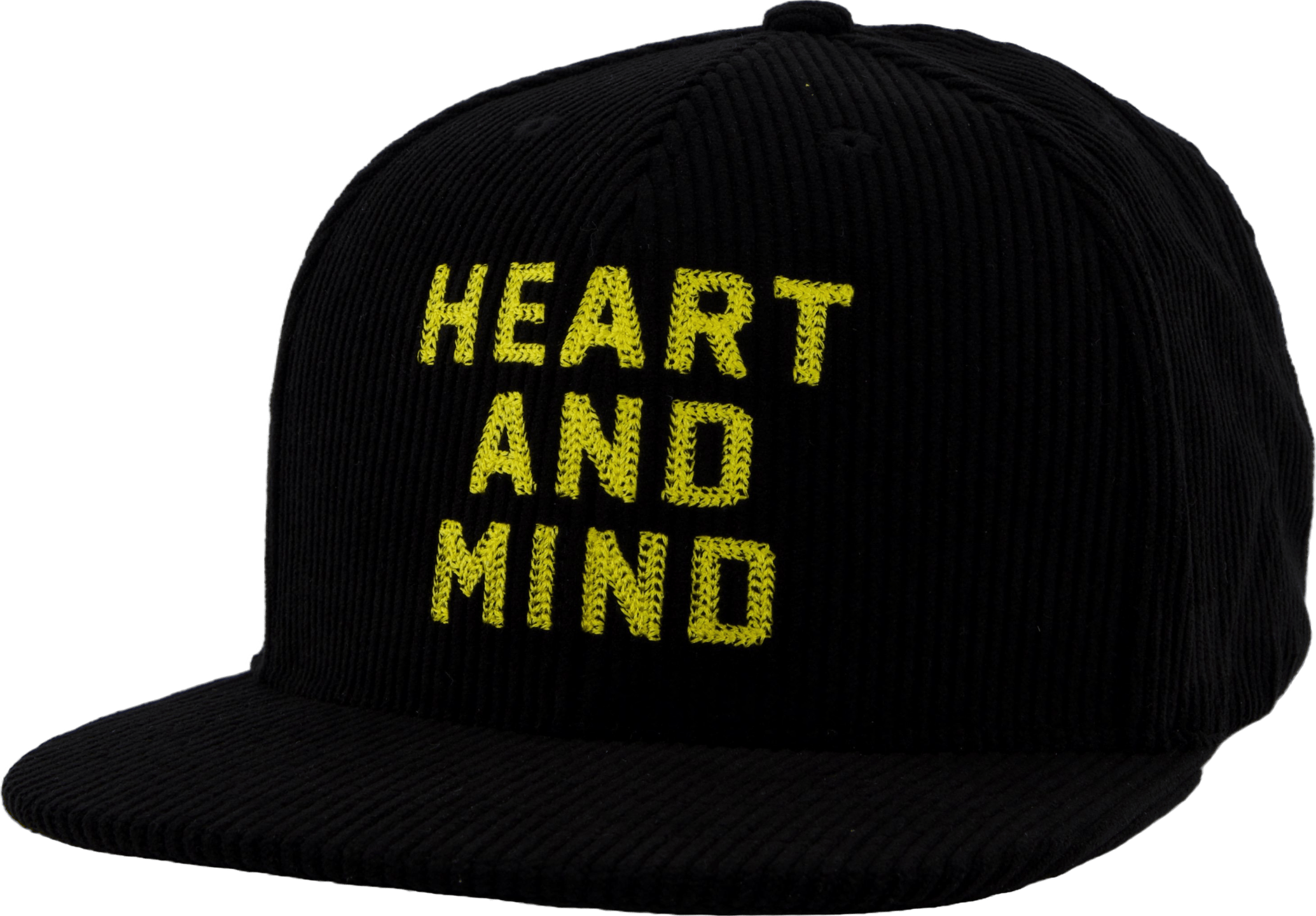 Heart And Mind Corduroy Visor  Black