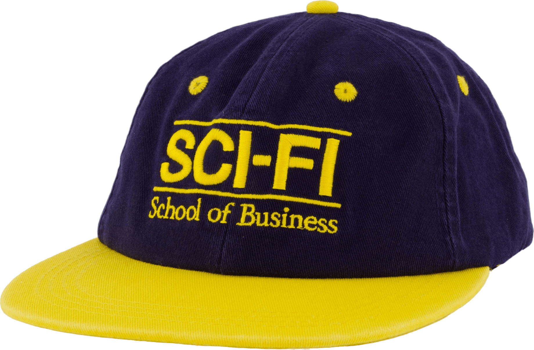 School Of Business Hat Navy/yellow