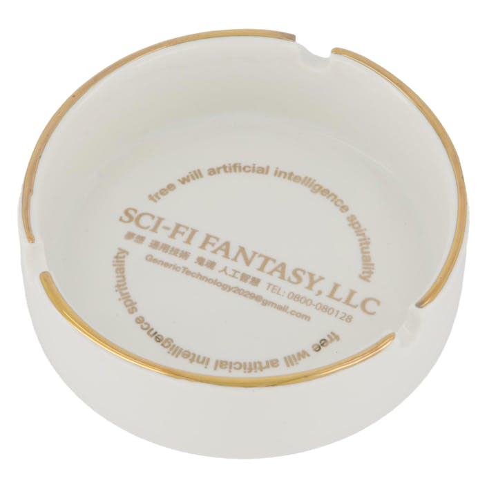 Sc-fi Ashtray White/gold, Unisex, Ausrüstung, Zubehör, Weiß, ONESIZE