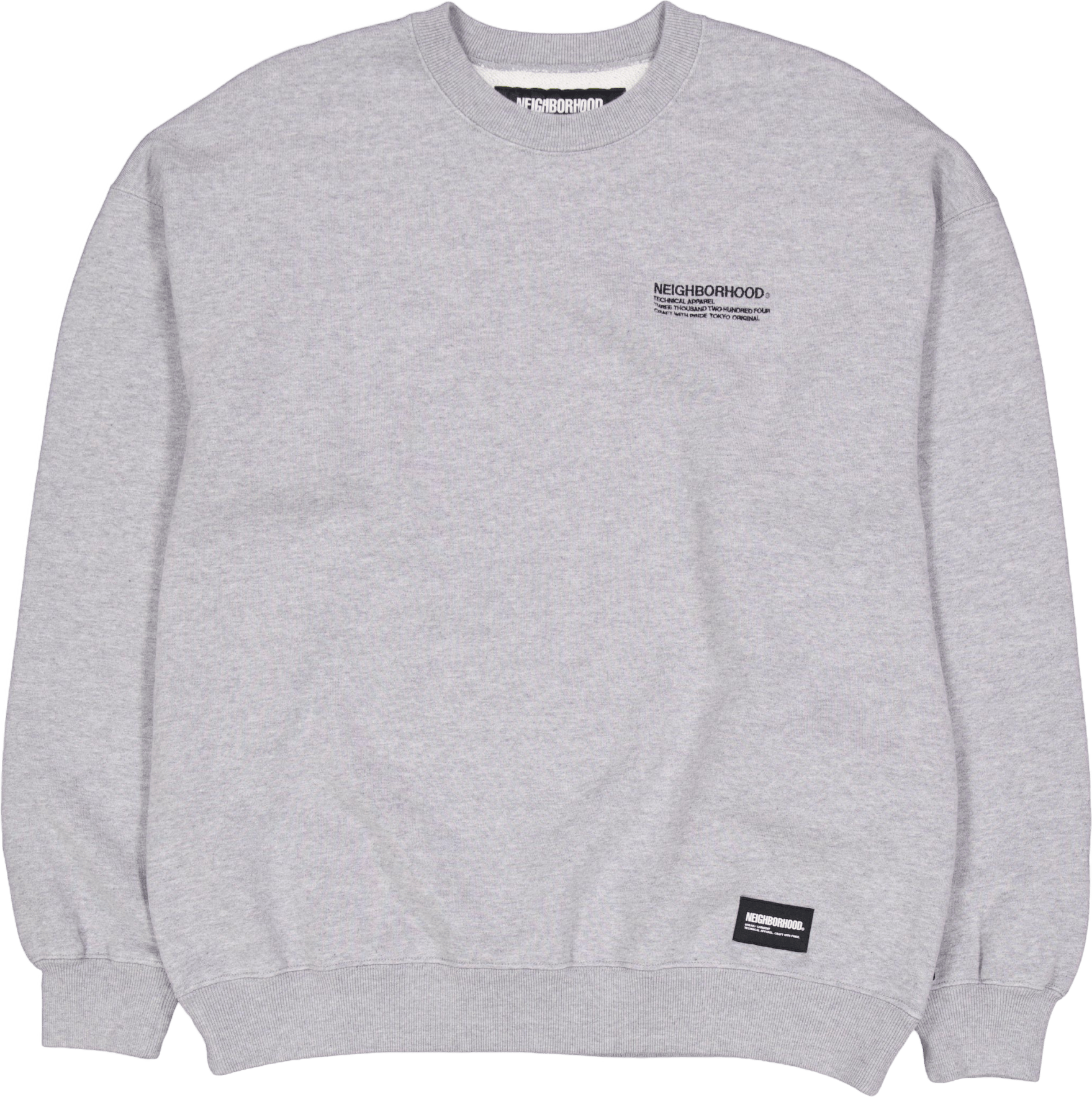Plain Sweat Shirt Ls Gray