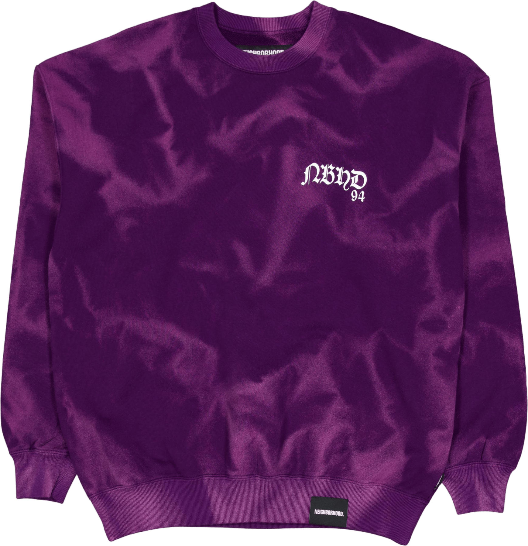 Tie-dye Sweat Shirt Ls Purple