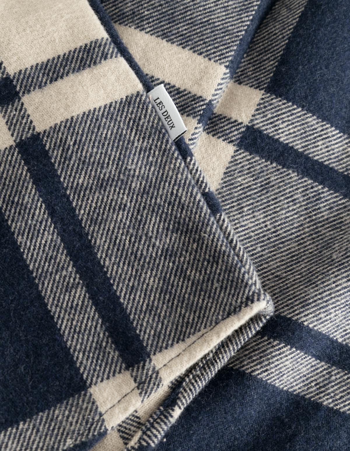 Jeremy Flannel Shirt Dark Navy/light Desert Sand - Bild 3