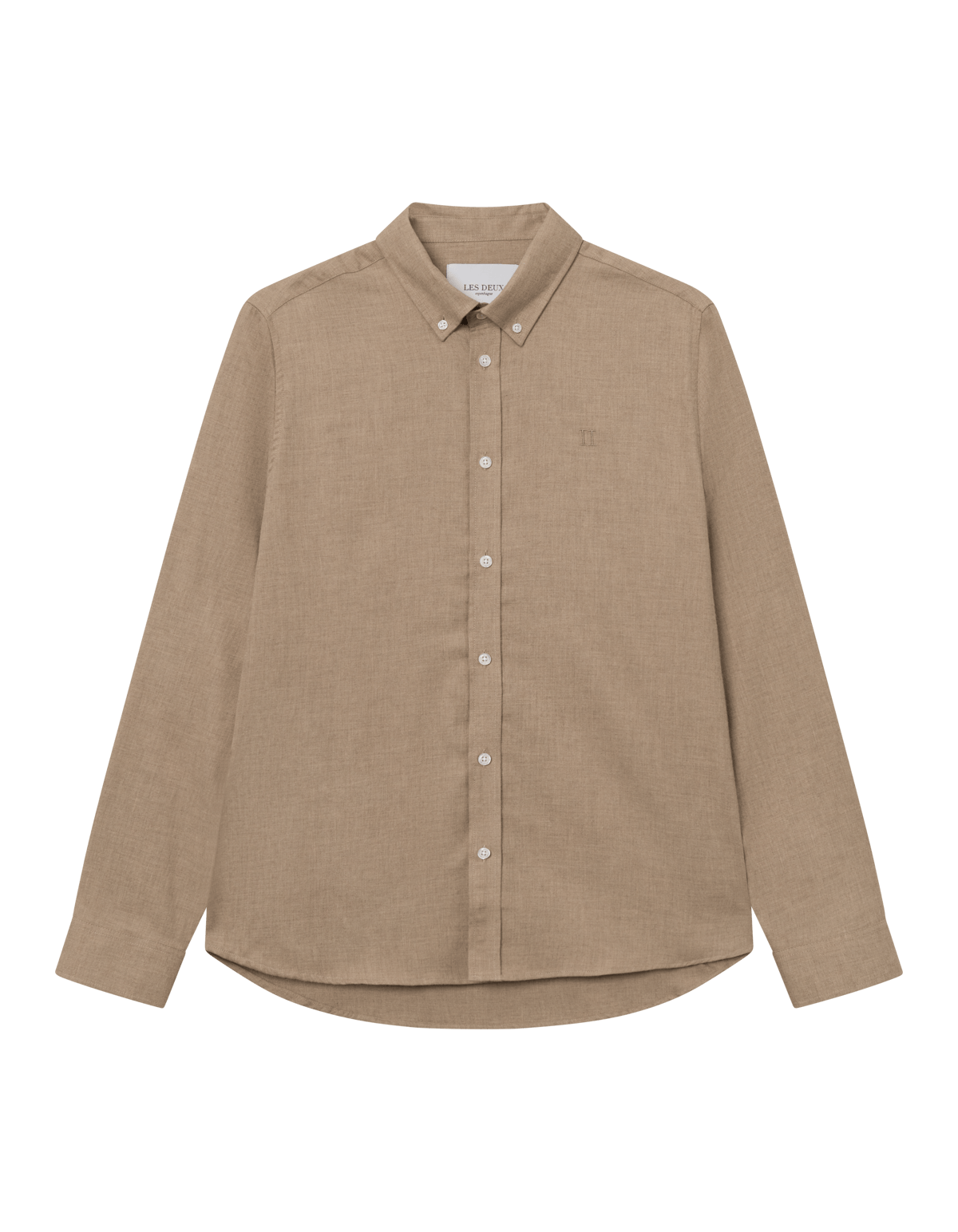 Desert Reg Shirt Dark Sand Melange