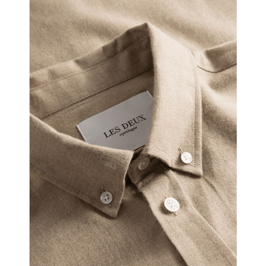 Desert Reg Shirt Dark Sand Melange - Bild 2