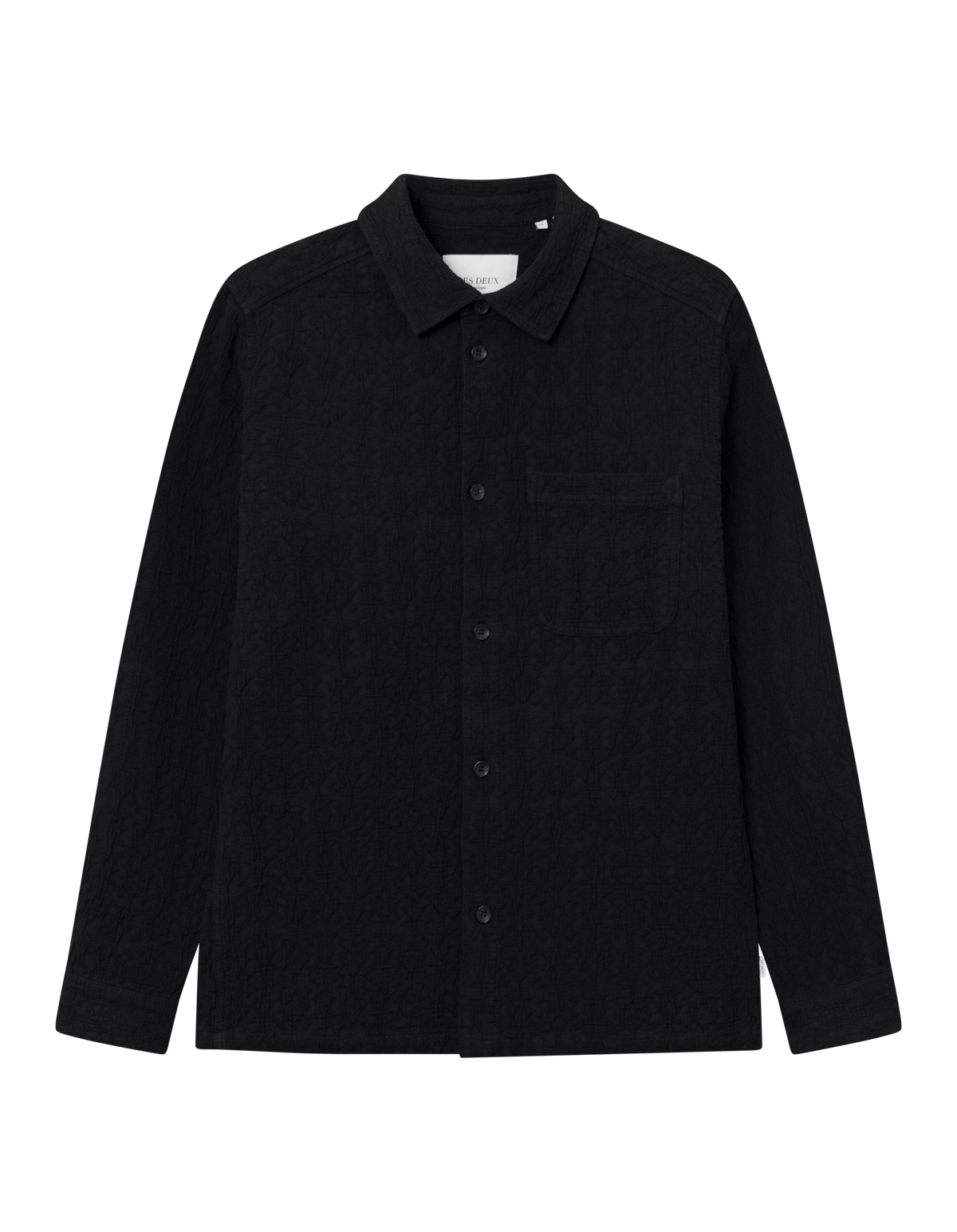 Kevin Textured Shirt Black, Male, Apparels, Tops, Black, XL