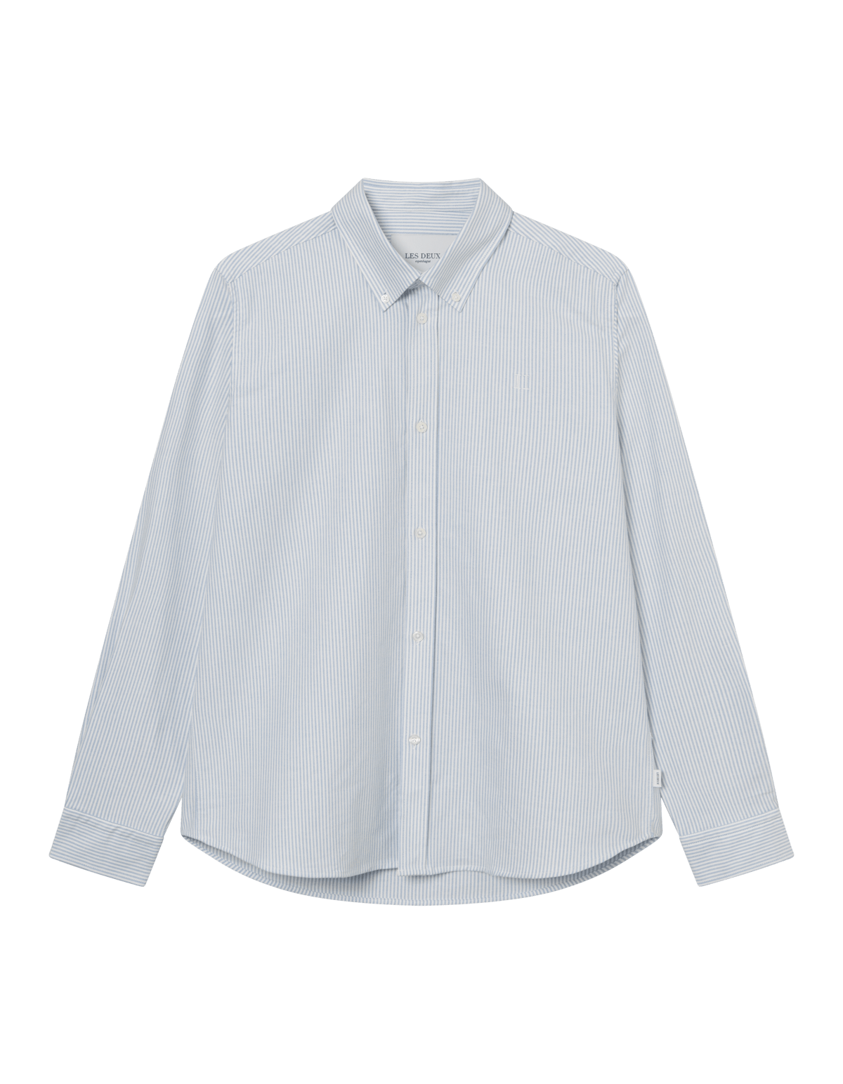 Konrad Oxford Shirt Summer Sky/white, Male, Klær, Tops, M