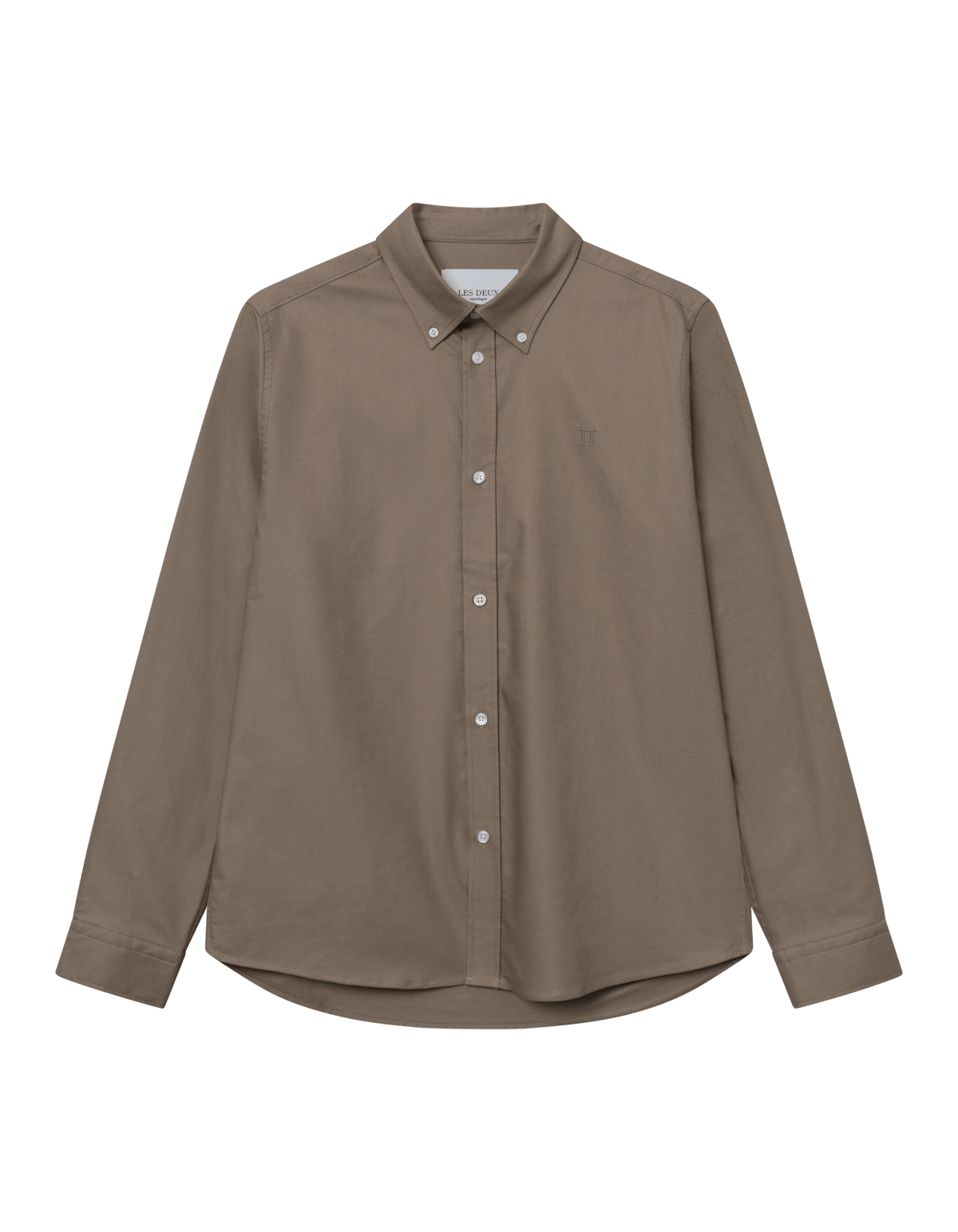 Konrad Oxford Shirt - Seasonal Desert Taupe, Male, Klær, Tops, Beige, S