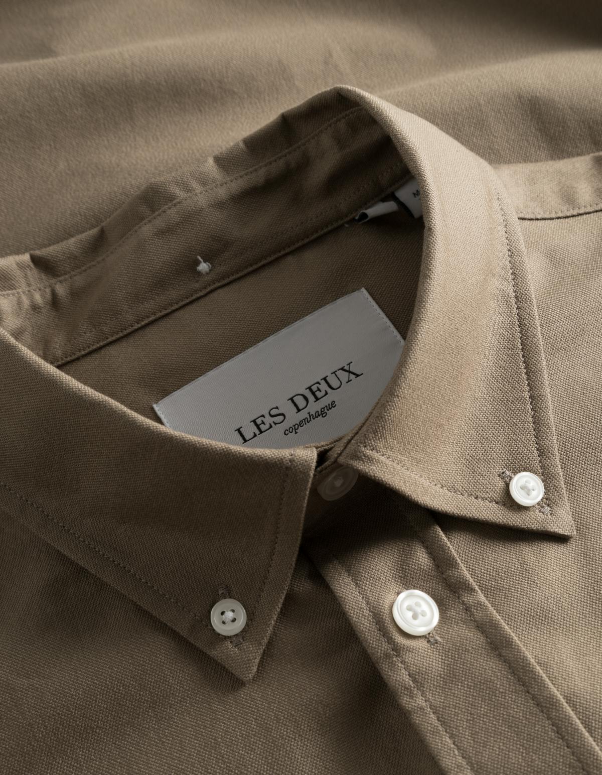 Konrad Oxford Shirt - Seasonal Desert Taupe - Bild 2