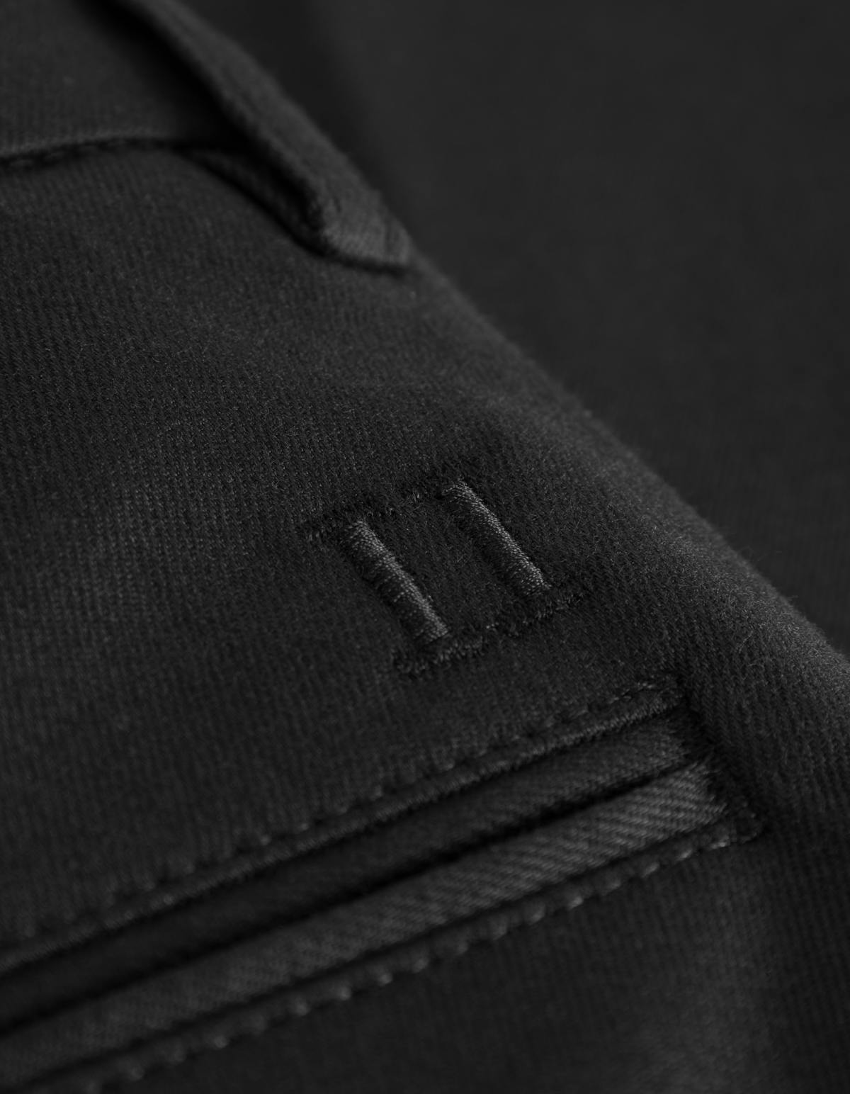 Como Reg Cotton Suit Pants Black - Bild 4