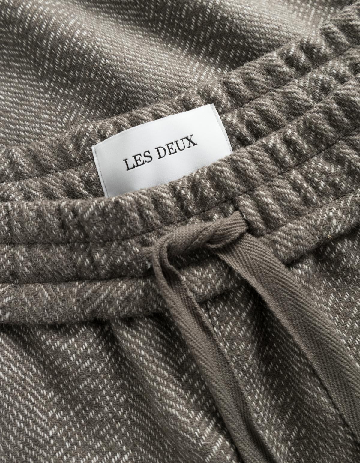 Houston Herringbone Pants Light Grey/light Desert Sand - Bild 3