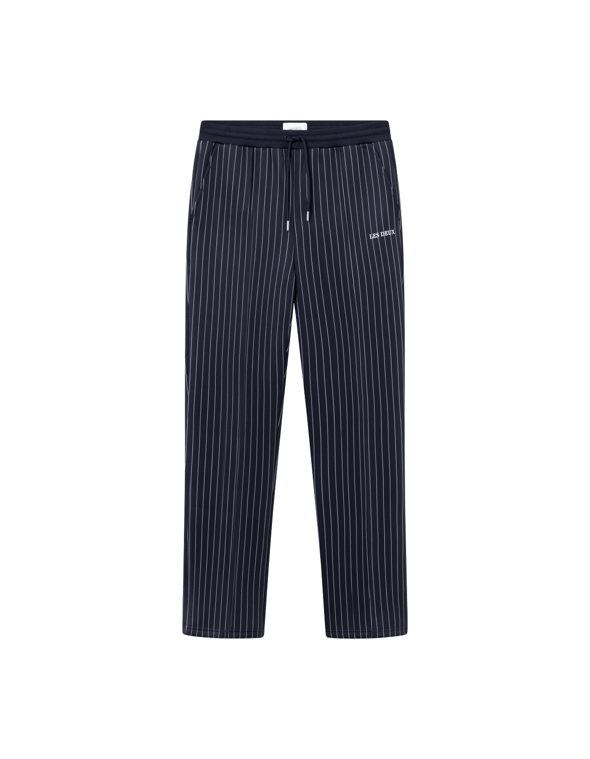 Ballier Casual Pinstripe Track Dark Navy/light Ivory, Male, Apparels, Bottoms, Blue, M