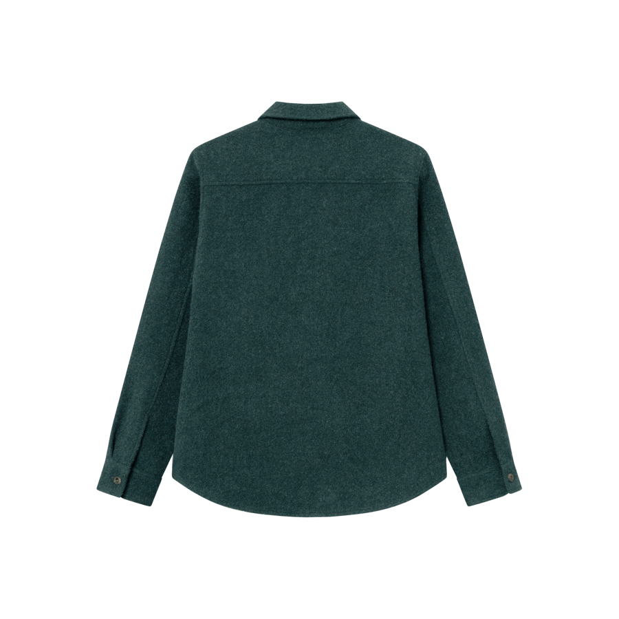 Lennon Bouclé Overshirt Pine Green - Bild 2