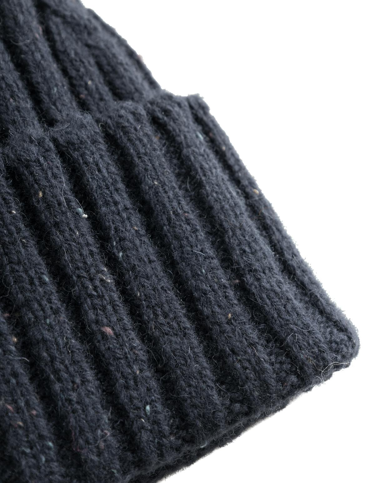 Wells Fleck Rib Beanie Dark Navy - Bild 2