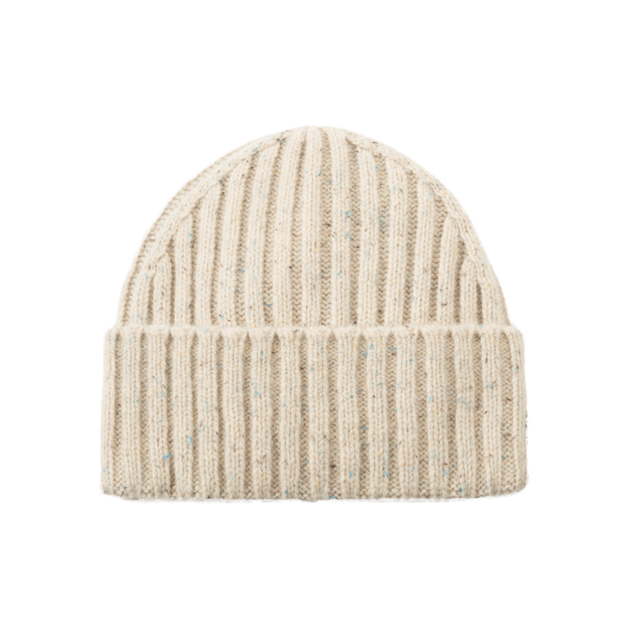 Wells Fleck Rib Beanie Light Sand