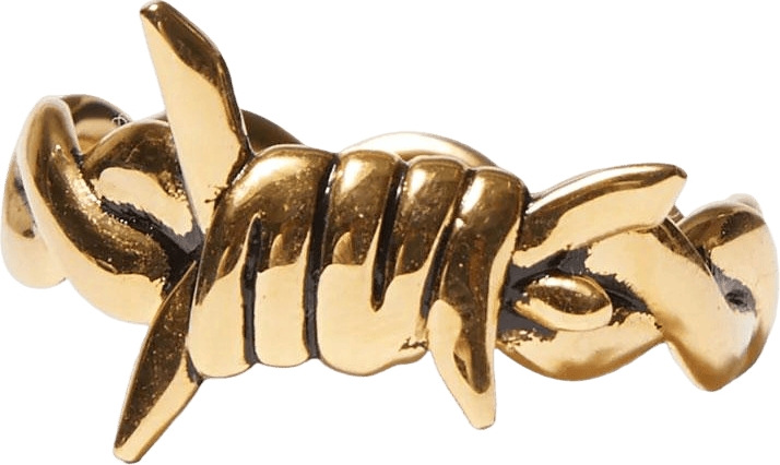 Barbed Wire Ring Gold