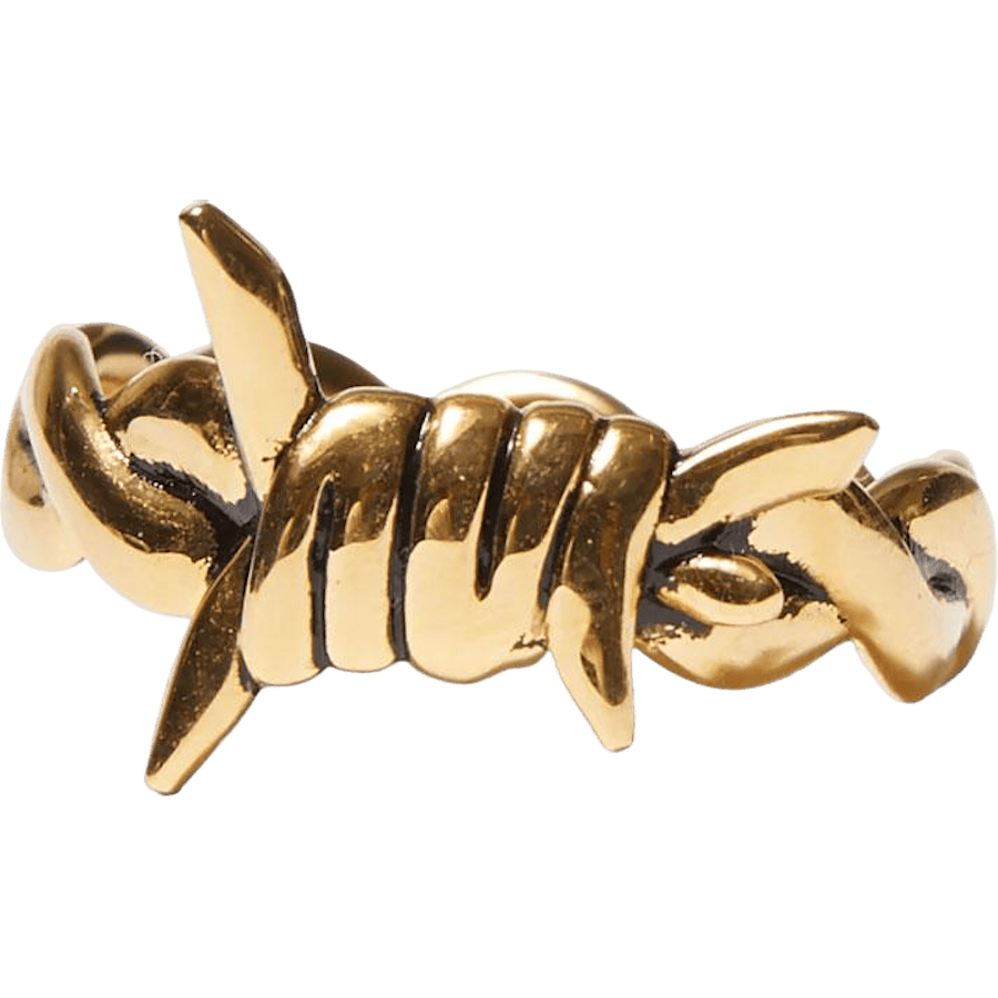 Barbed Wire Ring Gold