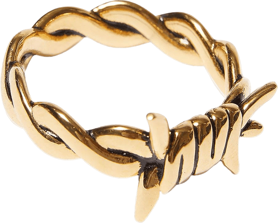Barbed Wire Ring Gold - Bild 2