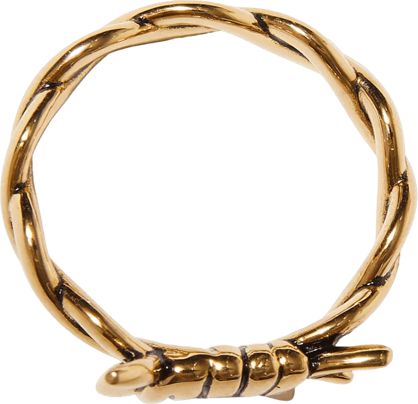 Barbed Wire Ring Gold - Bild 3