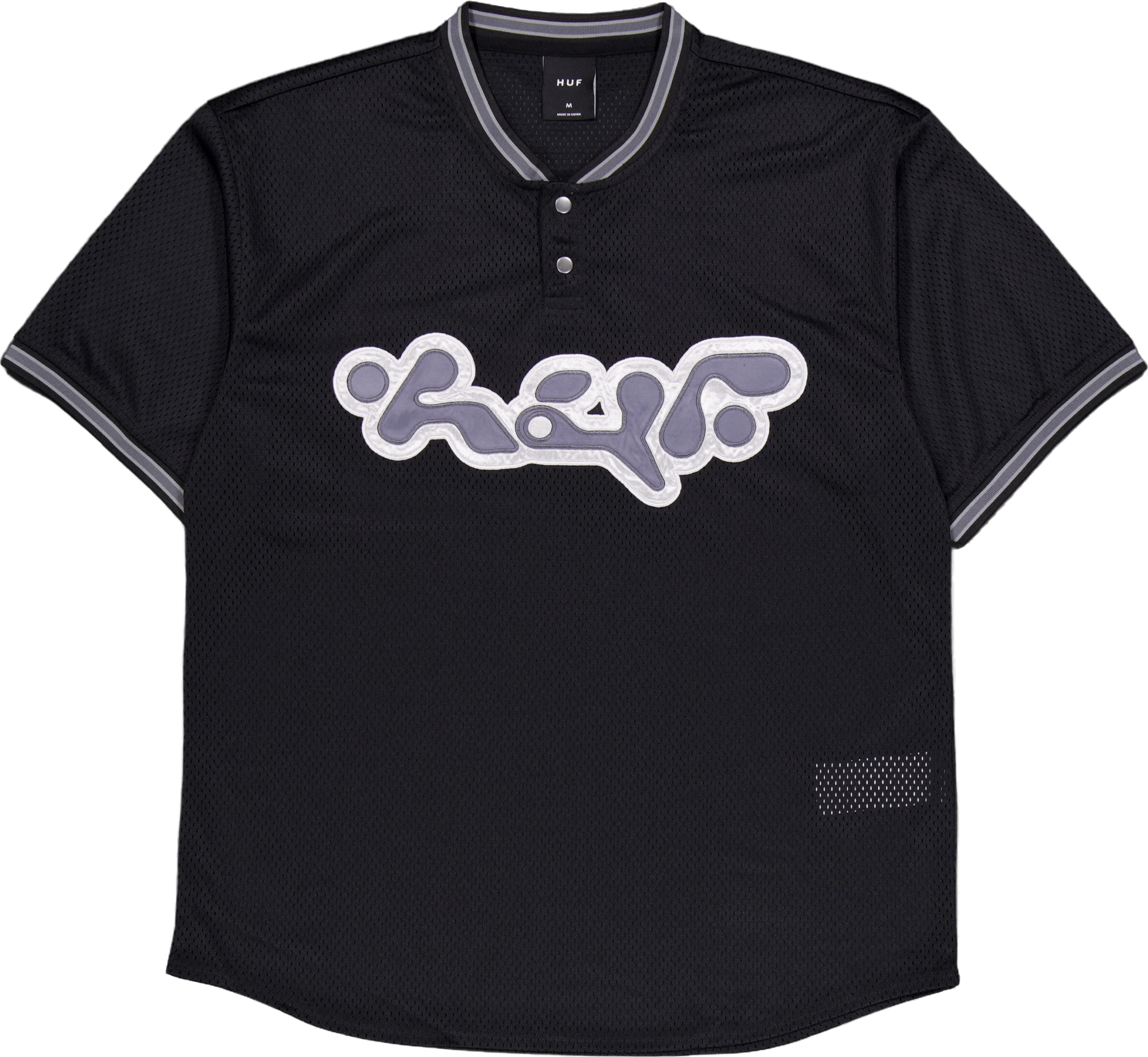 Halftime Henley S/s Jersey Black, Unisex, Apparels, Tops, Black, L