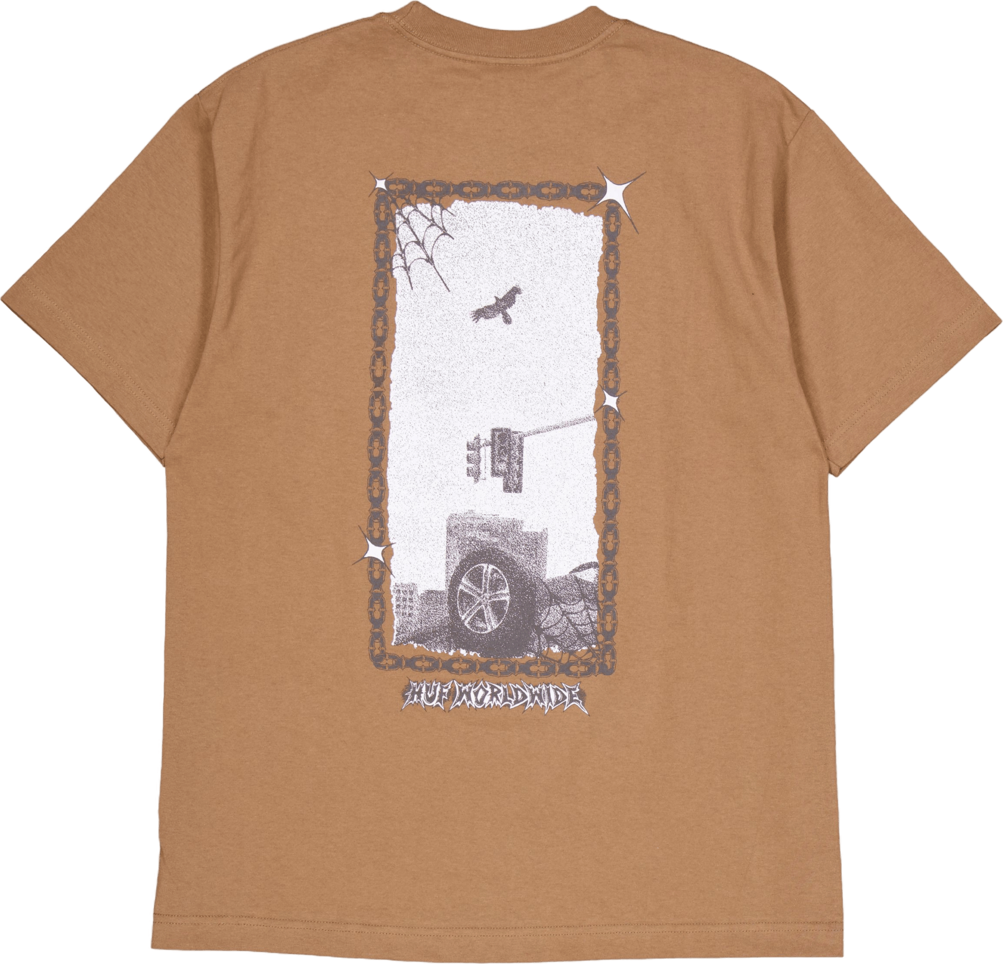 Huf Car Club S/s Tee Camel - Bild 2