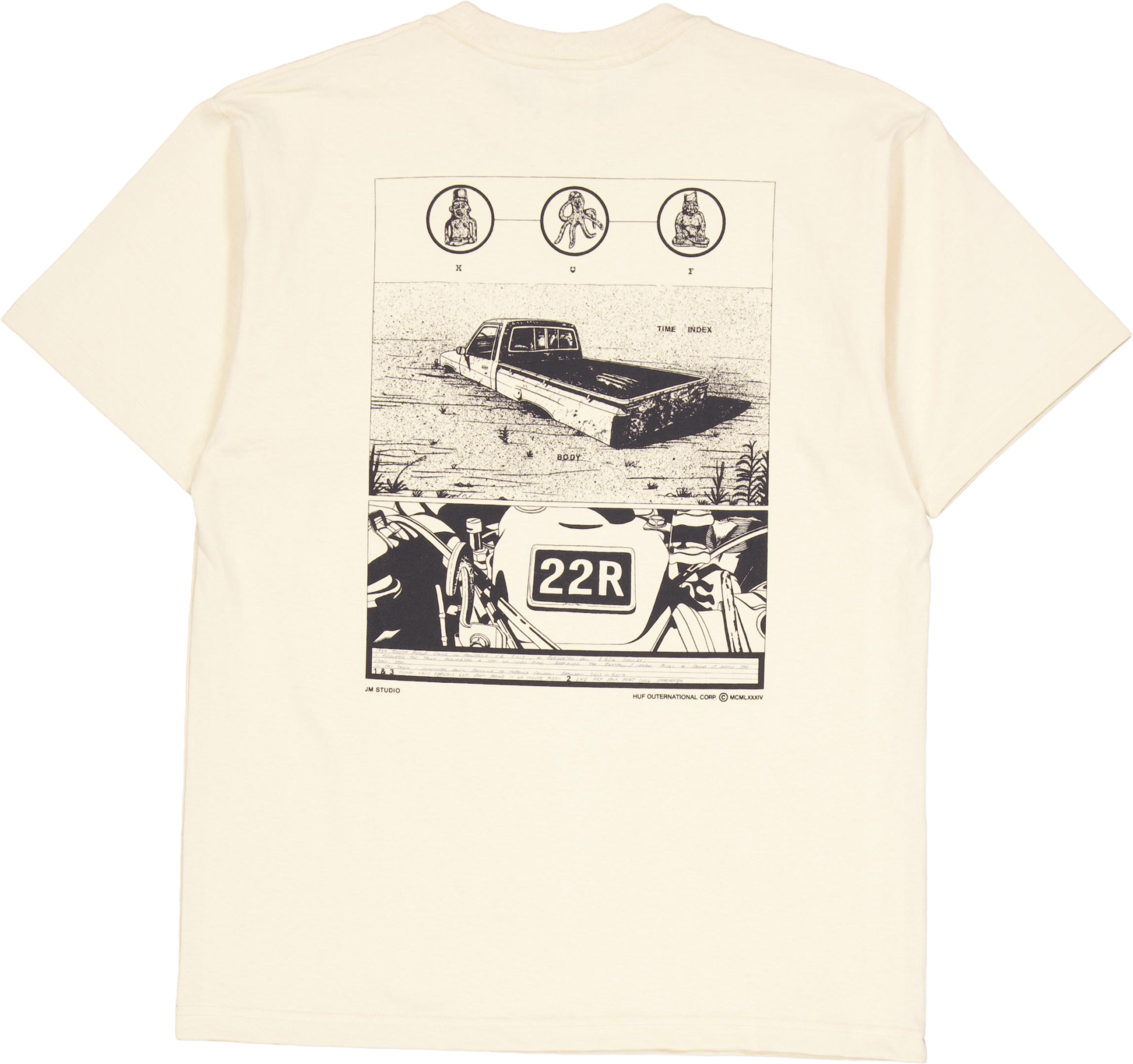 Diagram Drawing #1 S/s Tee Wheat - Bild 2