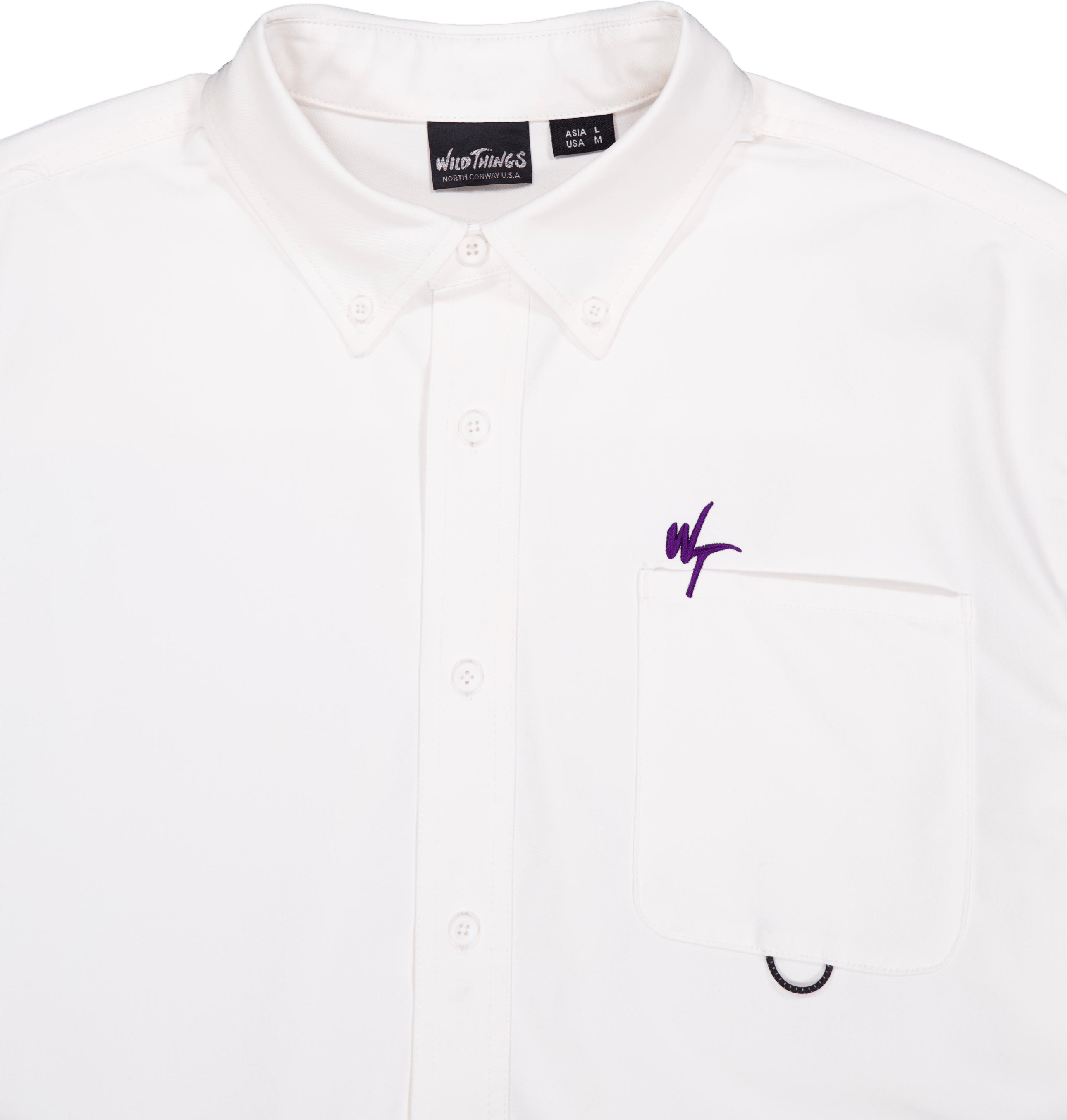 Wt Embroidery Bd Shirt White - Bild 3