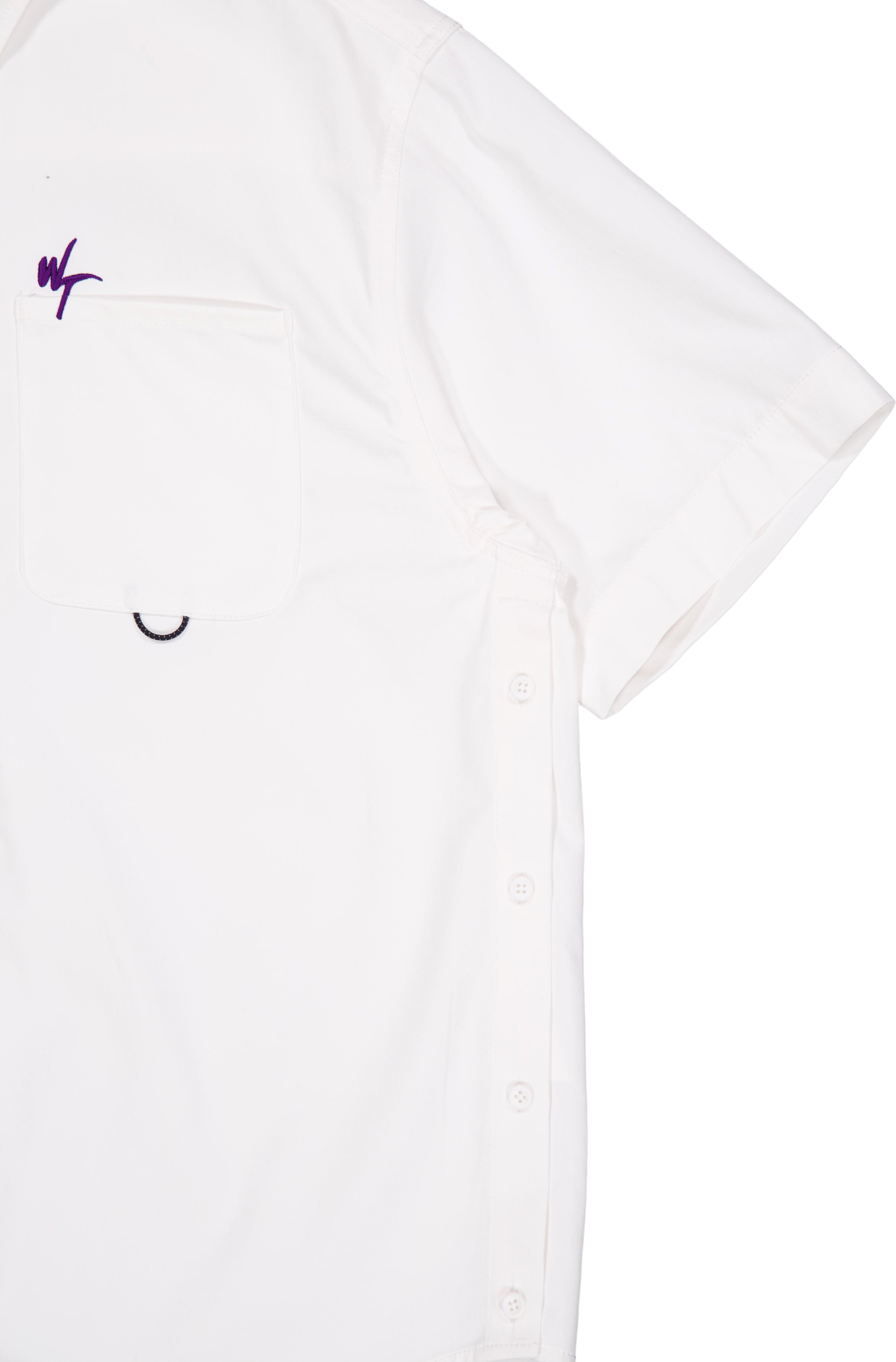 Wt Embroidery Bd Shirt White - Bild 4