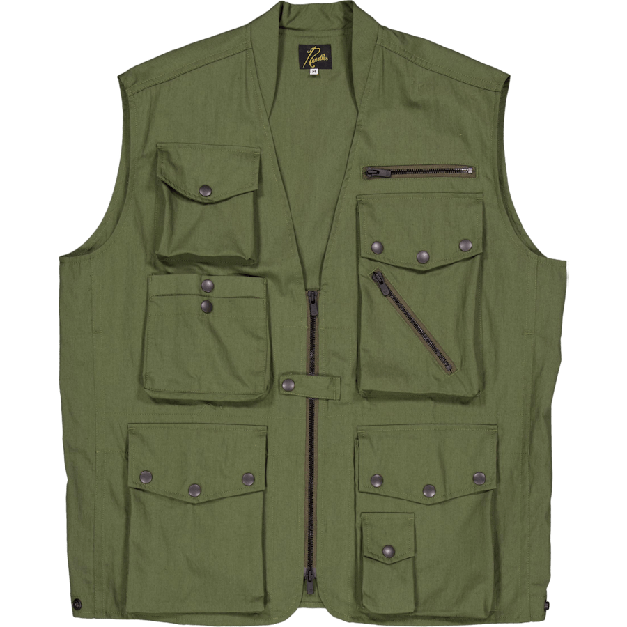 Needles Field Vest – C/n Oxfor A-olive
