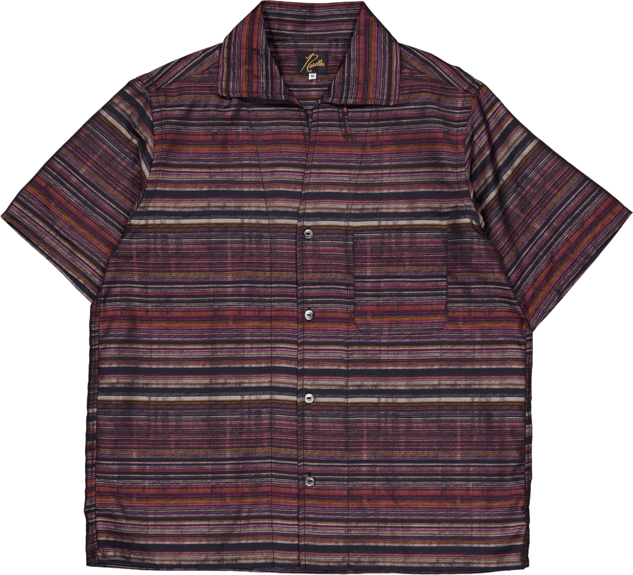 Needles S/s Italian Collar Shi Black/pink