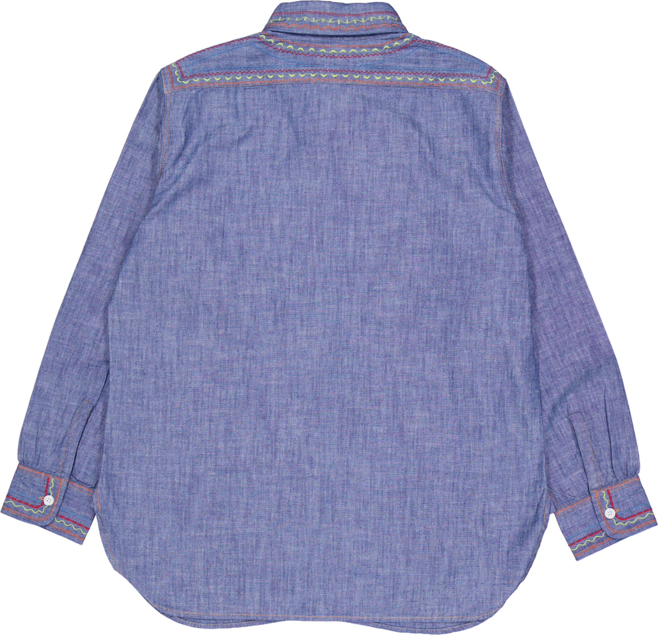 Needles Work Shirt - Cotton Ch Blue - Bild 2
