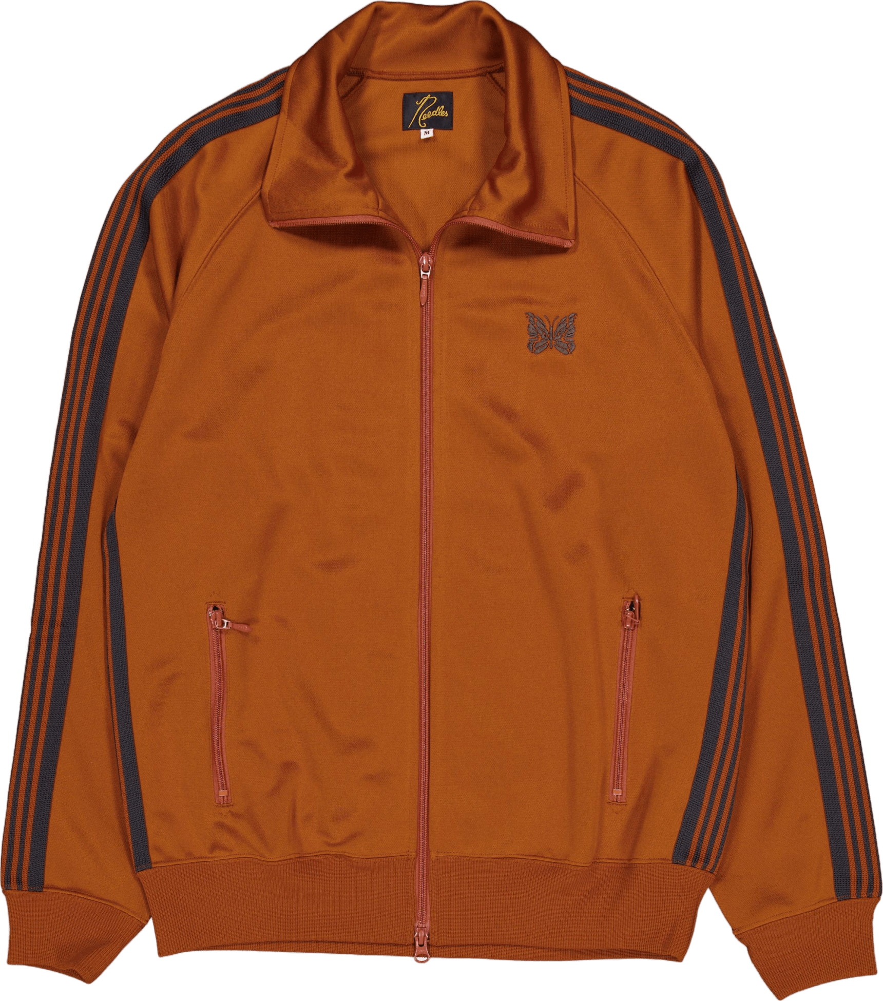 Needles Track Jacket - Poly Sm A-rust, Male, Vêtements, sweats à capuche et pulls molletonnés, Marron, XL