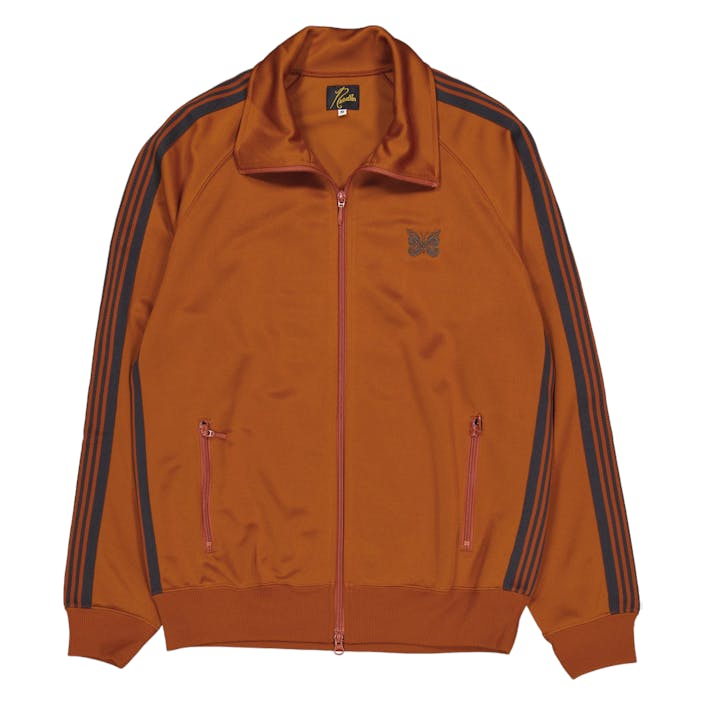 Needles Track Jacket - Poly Sm A-rust, Male, Vêtements, sweats à capuche et pulls molletonnés, Marron, XL