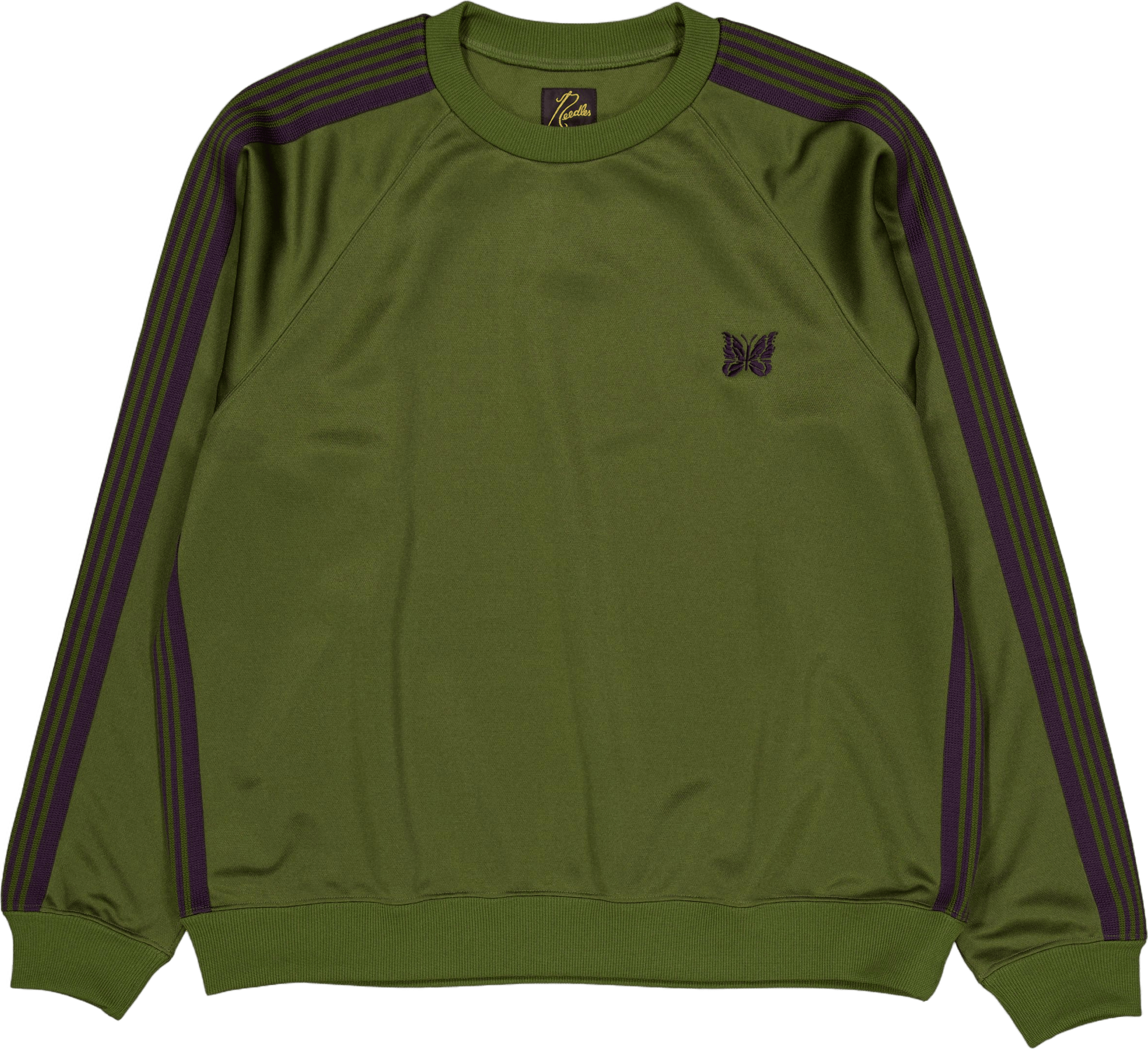 Needles Track Crew Neck Shirt  B-olive