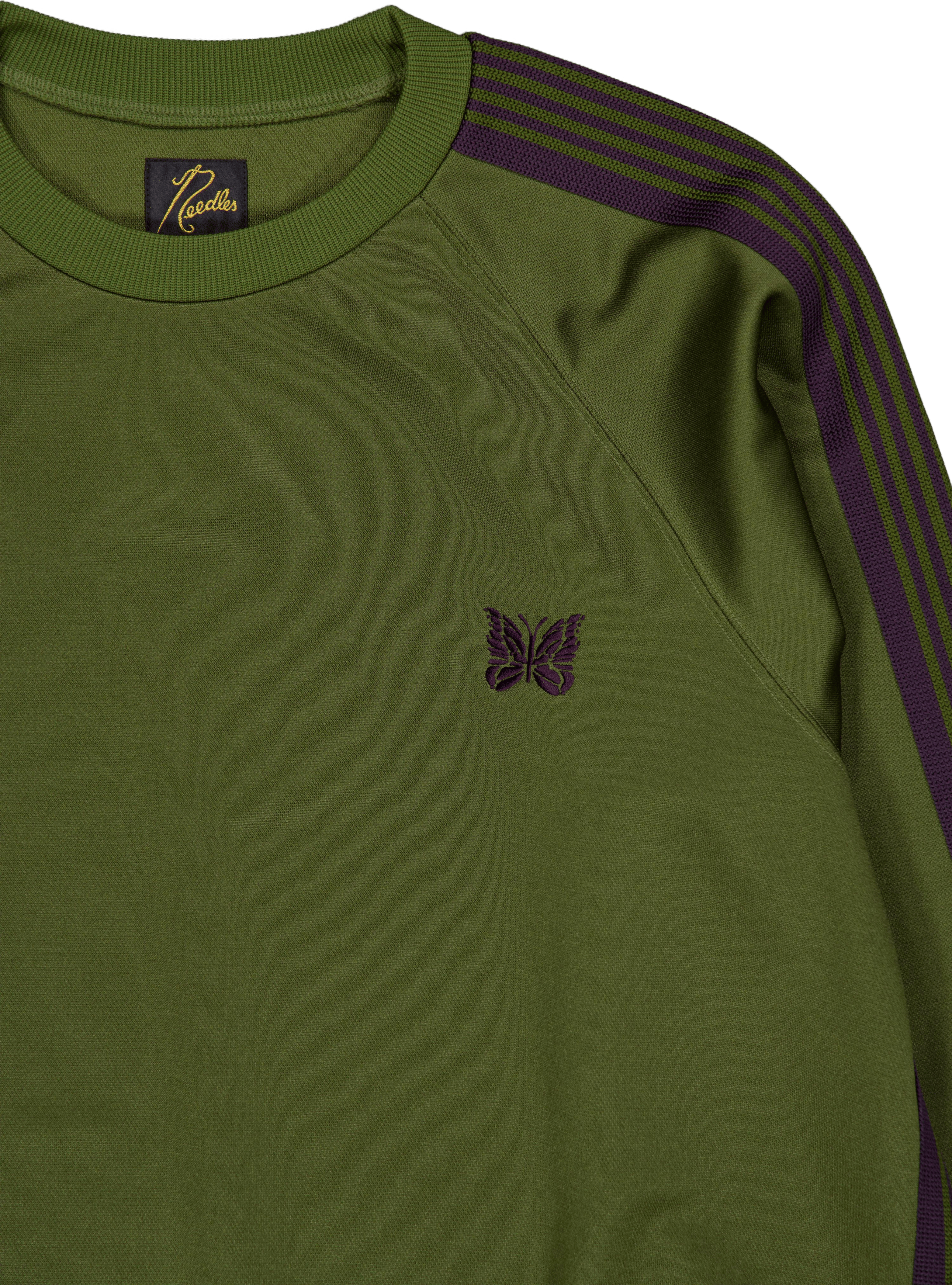 Needles Track Crew Neck Shirt  B-olive - Bild 3