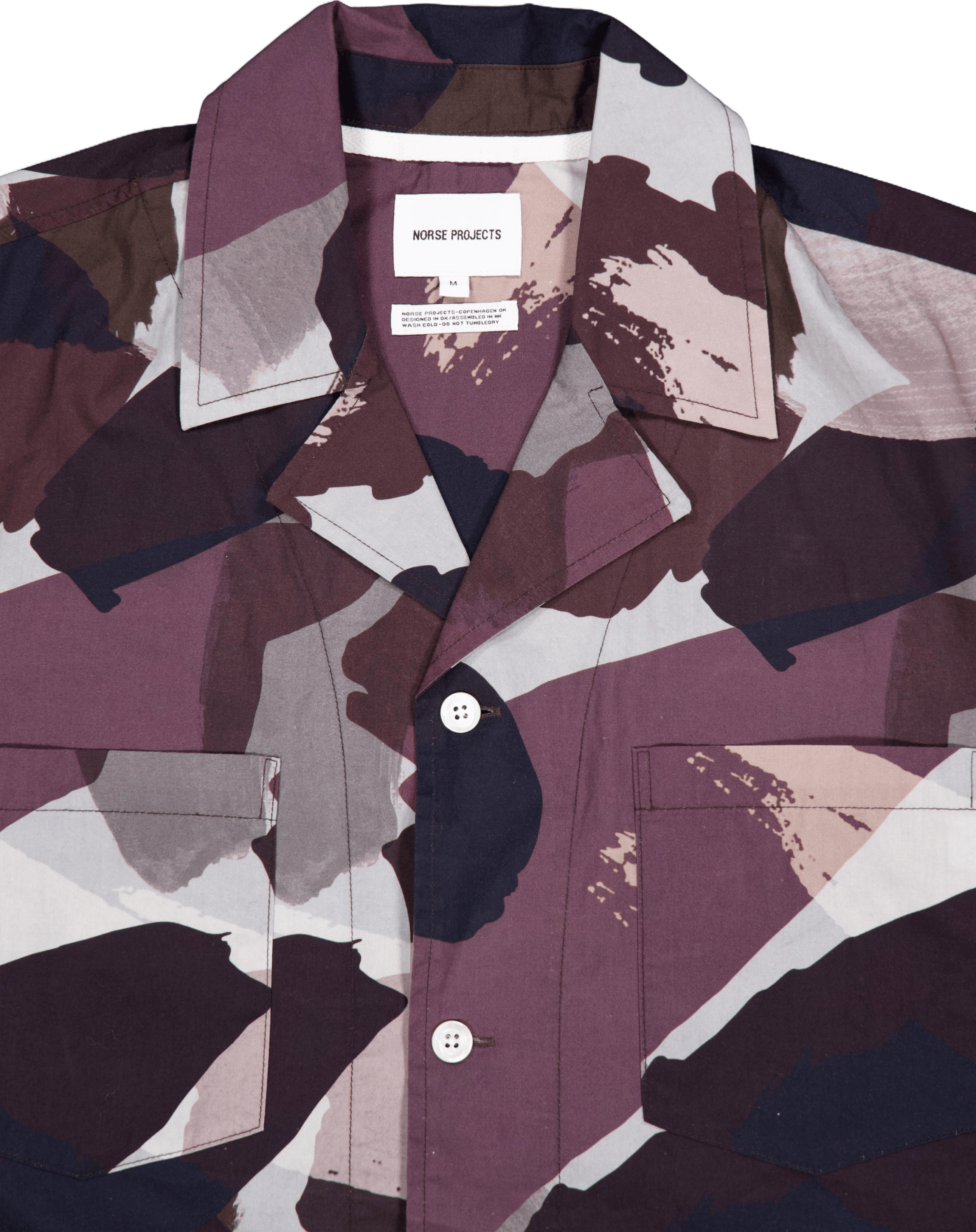 Mads Relaxed Camo Shirt Ss Espresso - Bild 3