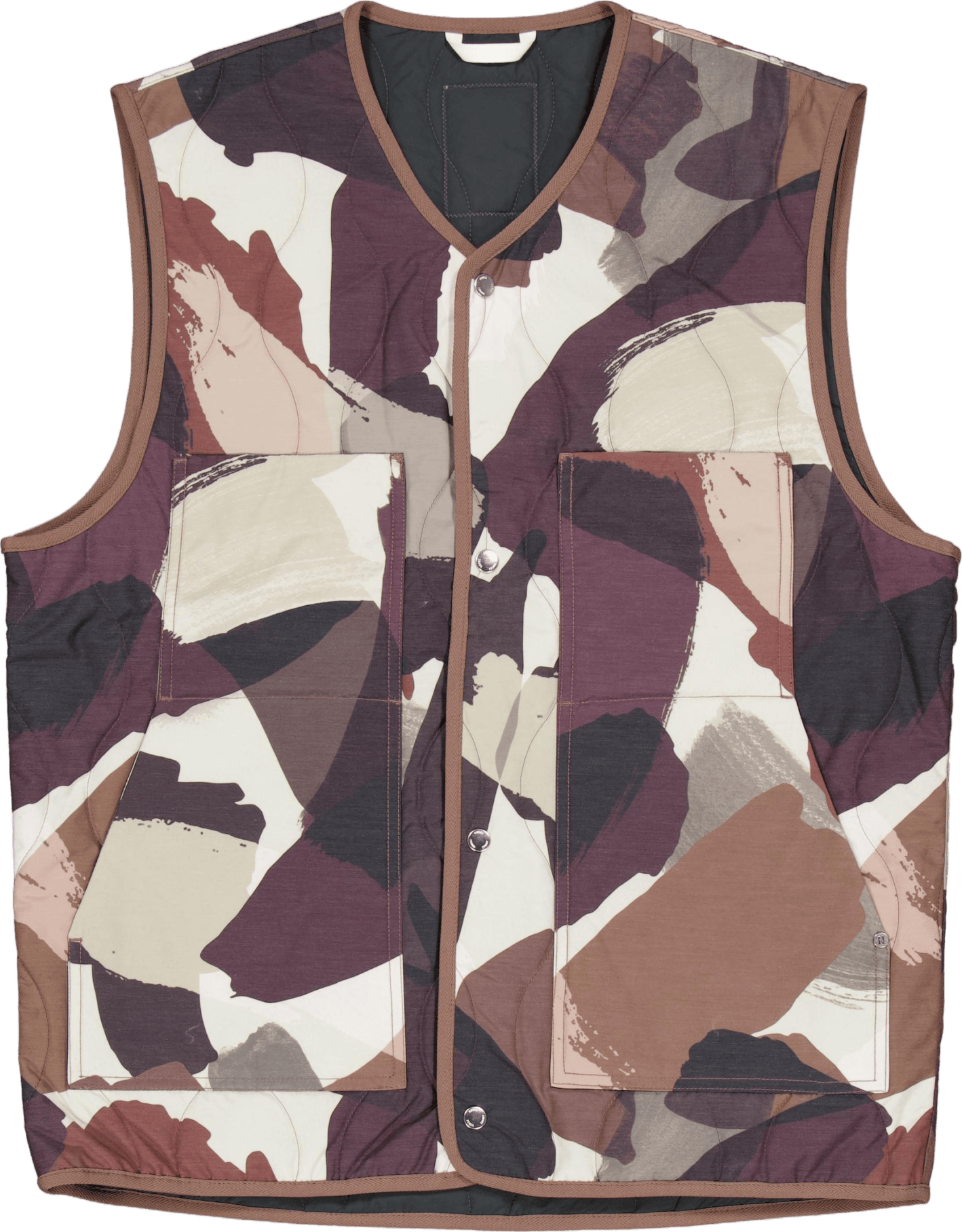 Peter Camo Nylon Insulated Ves Espresso