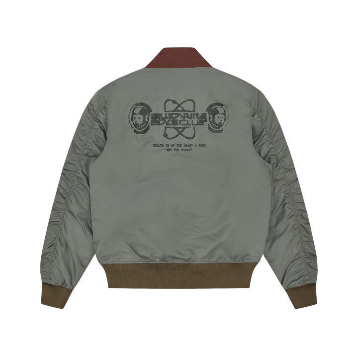 Nylon Shell Bomber Jacket Olive - Bild 2