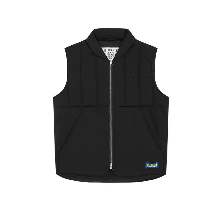 Quilted Down Gilet Black, Male, Kleding, jassen, Zwart, XL