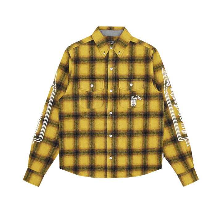 Check L/s Shirt Yellow