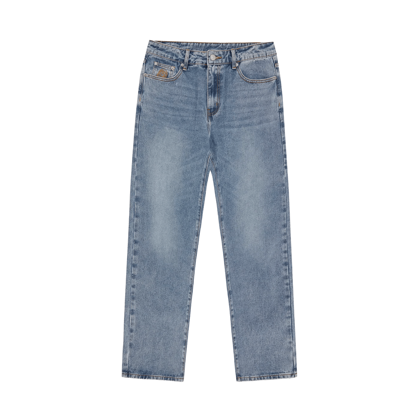 Diamond & Dollar Embroidered D Stonewash Blue