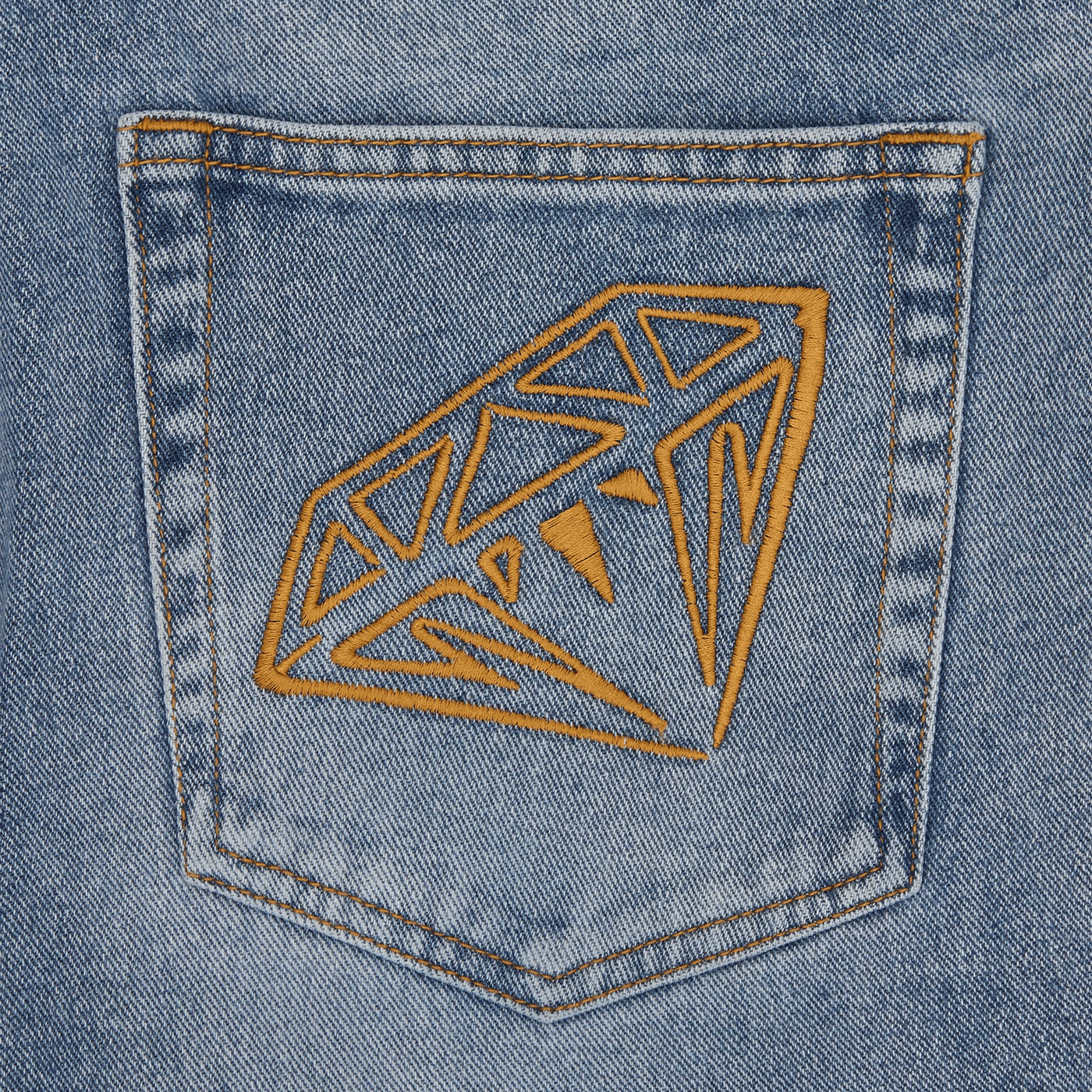 Diamond & Dollar Embroidered D Stonewash Blue - Bild 5