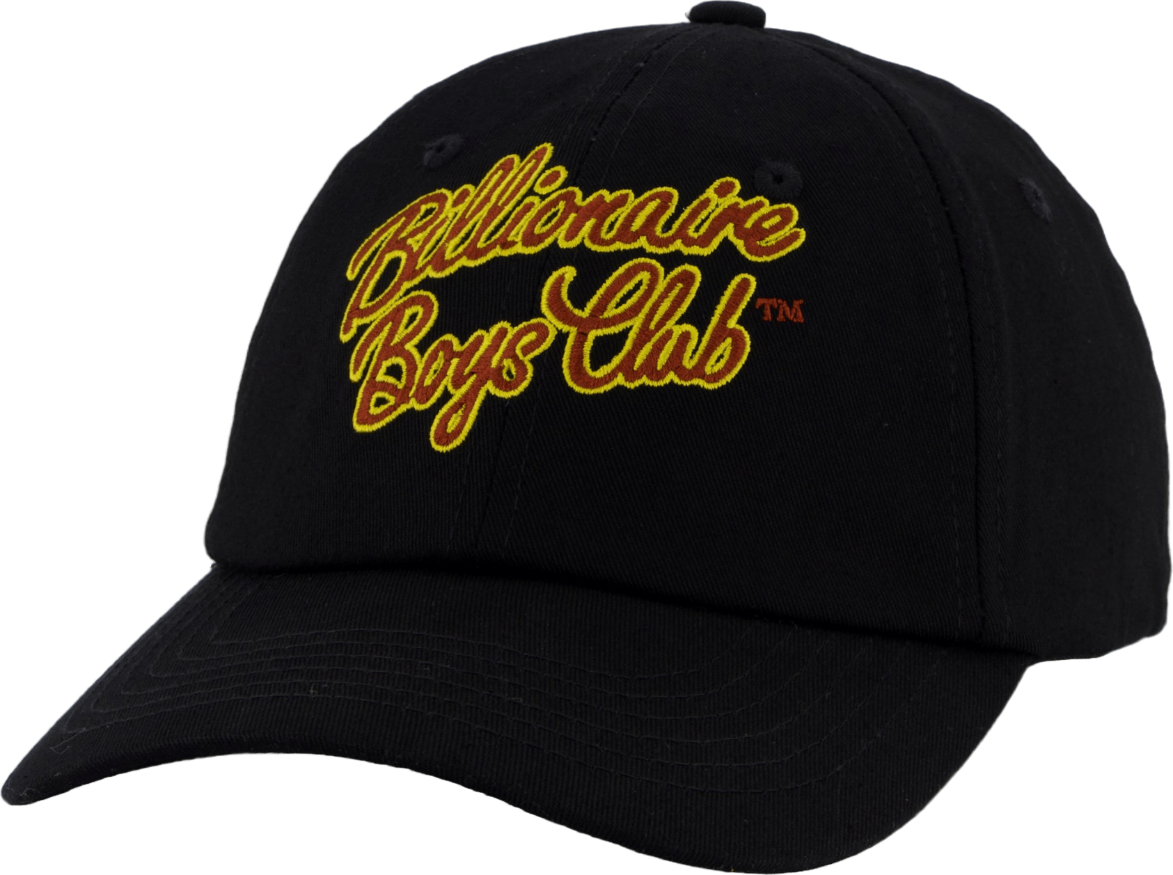 Script Logo Embroidered Cap Black