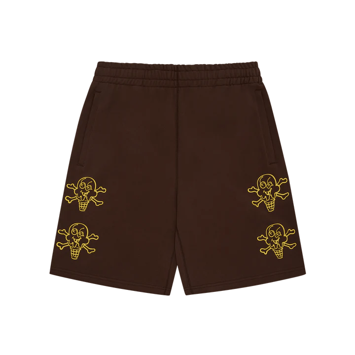 Cones And Bones Sweatshorts Brown, Male, Kleding, Bottoms, Bruin, S