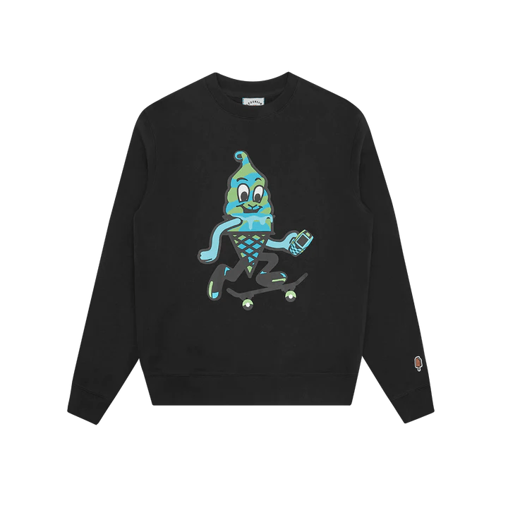 Team Eu Skate Cone Crewneck Black