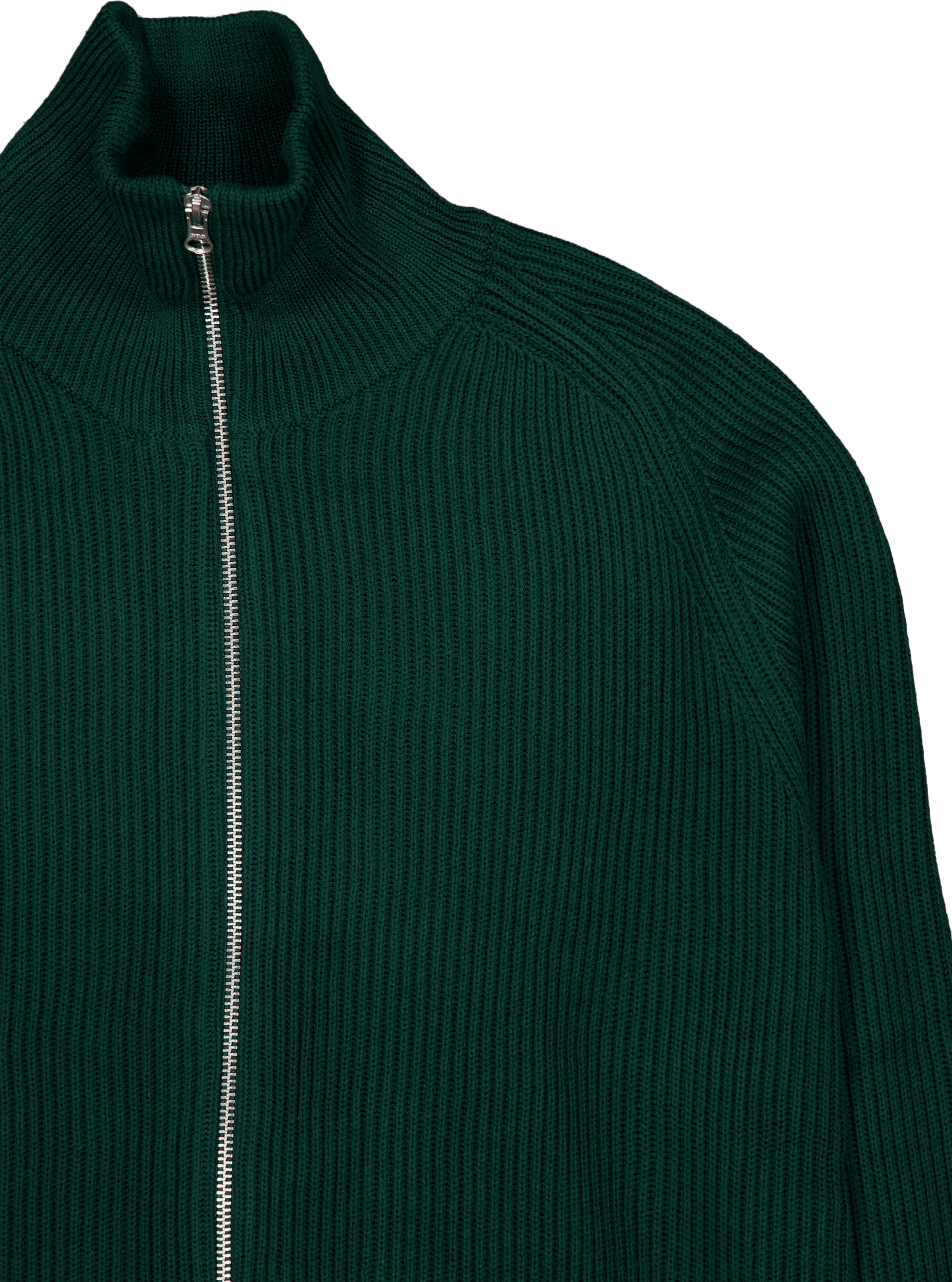 Knit Fullzip 64 Green - Bild 3